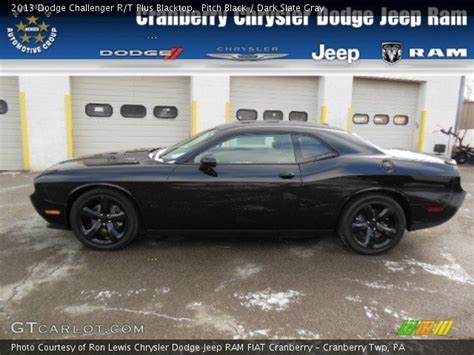 Pitch Black 2013 Dodge Challenger Rt Plus Blacktop Dark Slate Gray