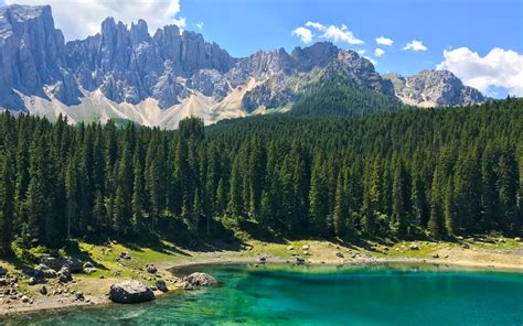 Small Mountain Lake In Italy Wonderful Nature Landscape