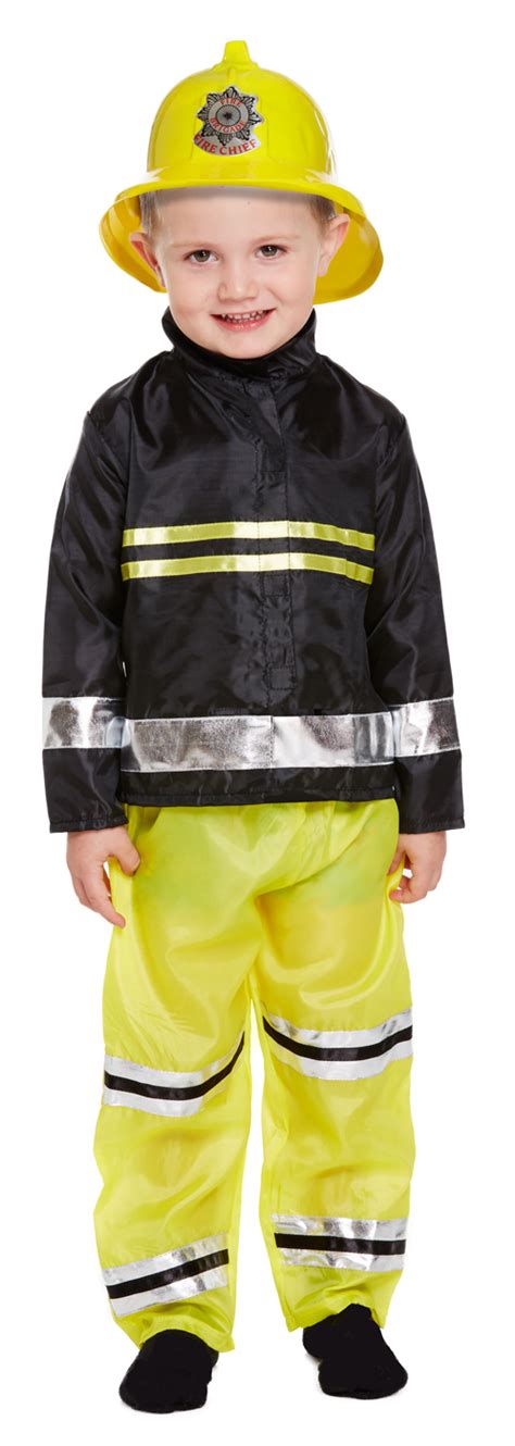 Fireman Toddler Age 2 3 Year Fancy Dress Fire Fighter Childens Boys