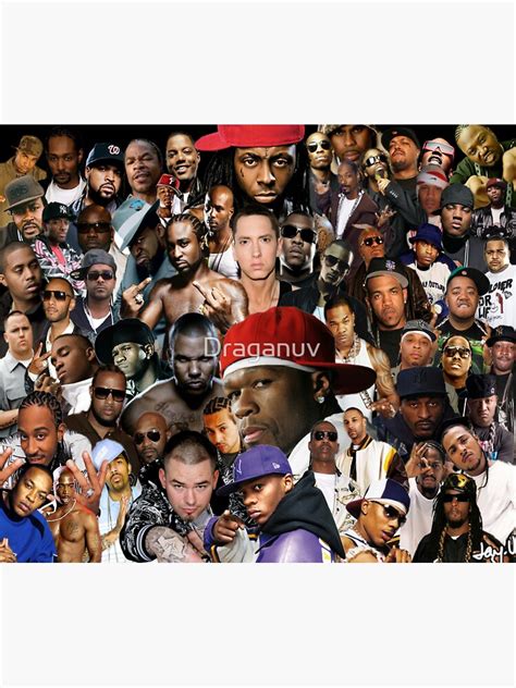 Greatest Rappers Collage Sticker For Sale By Draganuv Redbubble