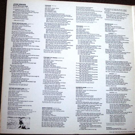 Vintage Rocky Mountain High John Denver LP 1972 Records