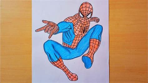 Spider Man Drawing Color Drawing Colorful Drawings Drawings Step