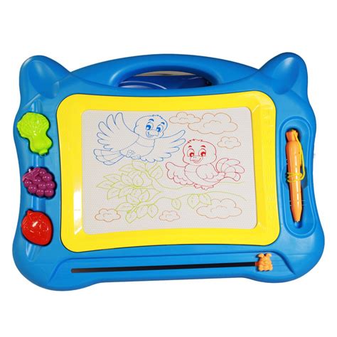I also really appreciated the book of emoji stickers that they threw in as a special touch. Doodle Draw CB2010 Kids Magnetic Color Drawing Board With ...