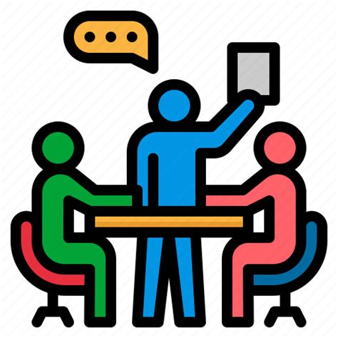 Conference Discussion Group Meeting Team Icon