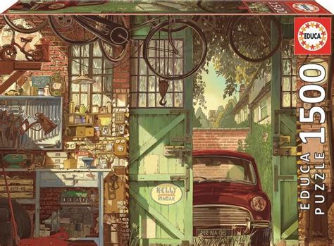 Educa 18005 Old Garage Puzzle 1500 Parça Puzzle Dandr