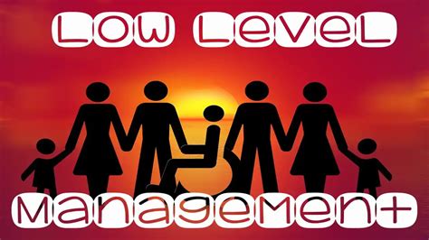 Low Level Management Example Functions Roles Skills