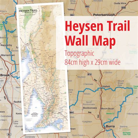 Heysen Trail Overview Wall Map The Friends Of The Heysen Trail