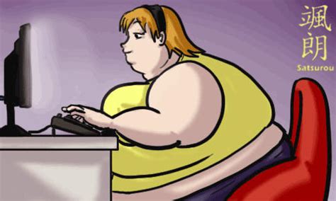 Quick Pic Of A Fat Girl Typing By Satsurou On Deviantart