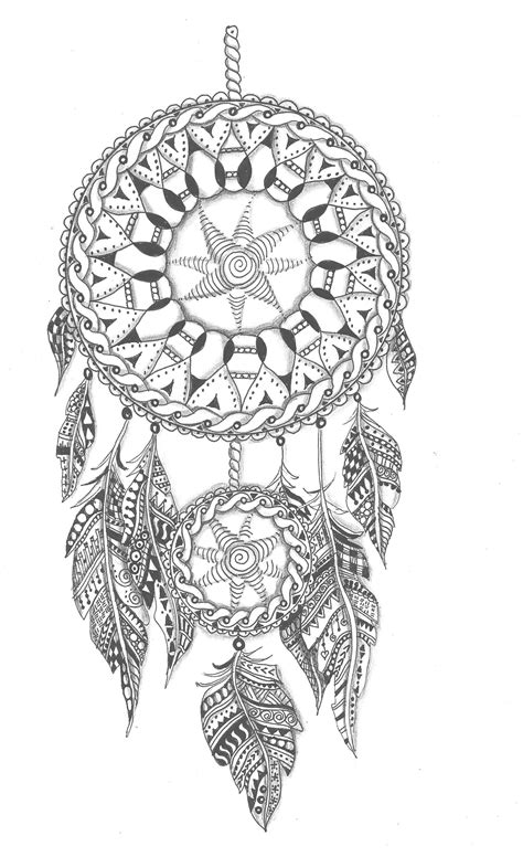 zentangle dreamcatcher by kirsty jayne goddard | Coloring ...
