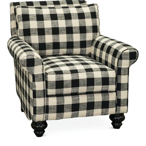 3.4 out of 5 stars. Black and White Buffalo Plaid Accent Chair - Blake | RC ...