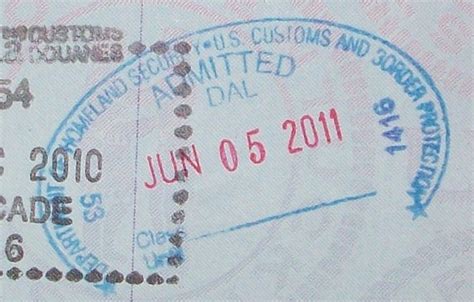 Us Entry Passport Stamps