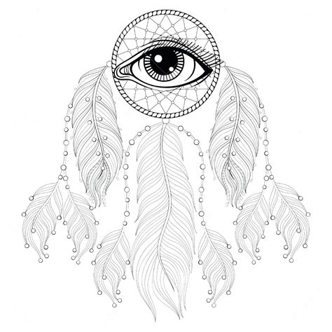 Boho Dream Catcher Coloring Pages Coloring Pages