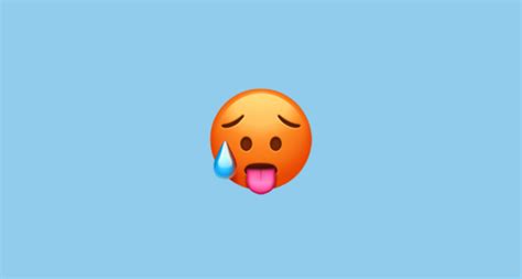 🥵 Hot Face Emoji On Apple Ios 133