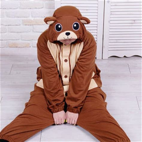 Kigurumi Brown Bear Onesies Pajamas Unisex Adult Pajamas Cosplay