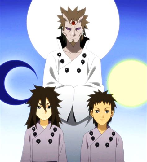 Otsutsuki Hagoromo E Seus Dois Filhos Indra E Ashura Naruto