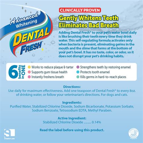 Buy Dental Fresh Advanced Whitening Water Additive For Dogs Dog Teeth