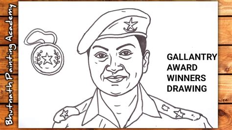 Gallantry Award Winners Drawingmitali Madhumita Drawing Youtube