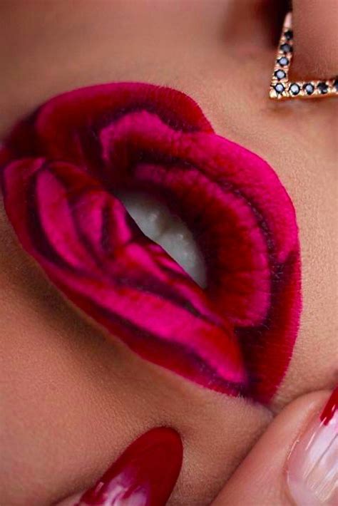 We Ve Found The Lip Art Of Your Dreams Rose Petal Kisses Lip Art