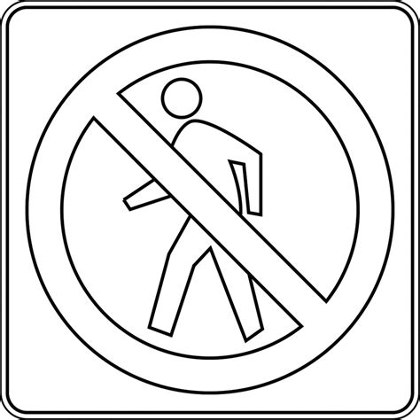 Remind mom to make the barrier in 2020 construction signs. Safety Signs Forbidden To Walking Coloring Pages