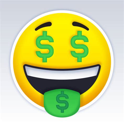 Dollar Sign Eyes Emoticon Emoji Illustrations Royalty Free Vector