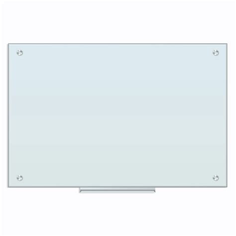 U Brands Glass Dry Erase Board 35 X 23 Whiteboard White Frameless