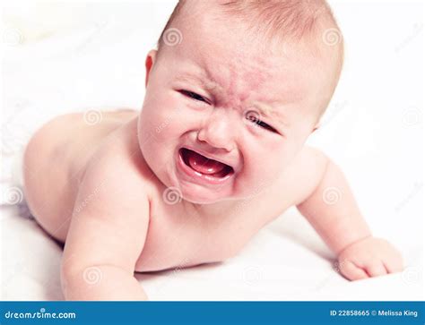 Crying Baby On White Royalty Free Stock Photo Image 22858665