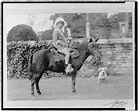 Photo:Child of Evalyn Walsh McLean on pony,Dog,1910-1920,Little Girl ...
