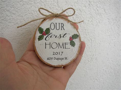 Our First Home Ornament New House T Housewarming T Etsy