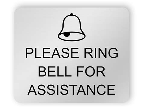 Please Ring Bell For Assistance Edit And Order Online