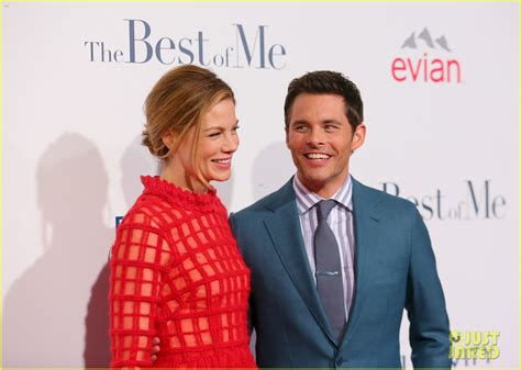 James Marsden And Michelle Monaghan Go Colorful For Best Of Me Premiere