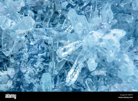 Crystals Close Up Crystal Texture Frozen Water Stock Photo Alamy