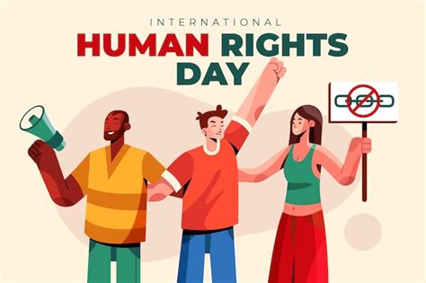 Premium Vector Flat International Human Rights Day Illustration