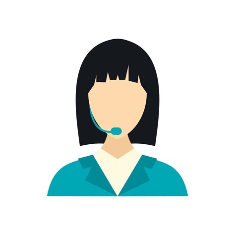 Dispatcher Icon In Flat Style 14447075 Vector Art At Vecteezy