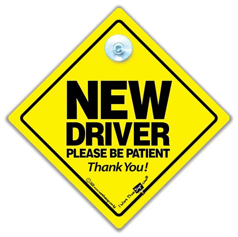 New Driver New Driver Car Sign New Driver Please Be Patient Car Sign