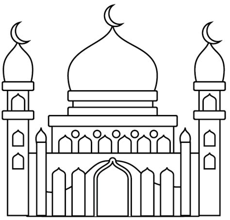Free Printable Mosque Template
