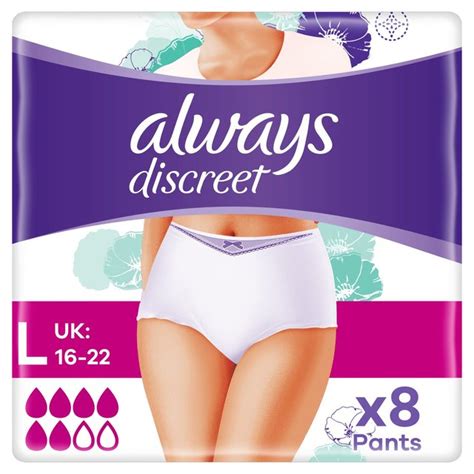 Always Discreet Incontinence Pants Plus L Ocado