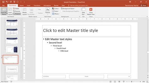 Slide Masters In Powerpoint Instructions Teachucomp Inc