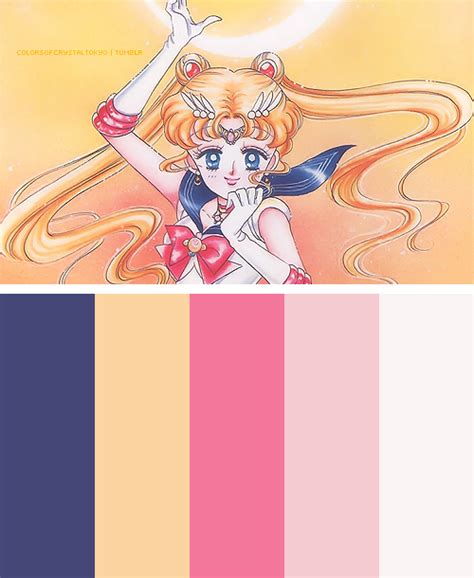 Sailor Moon Inspired Color Palettes Palette 9 Version 2 Original