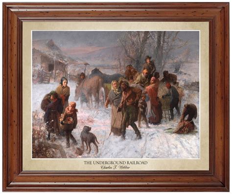 The Underground Railroad By Charles T Webber 1891 18x24 Print Showing