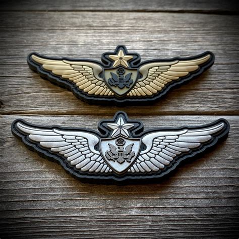 Army Aviation Badge Pvc Patches Enlisted Aircrew Wings Etsy