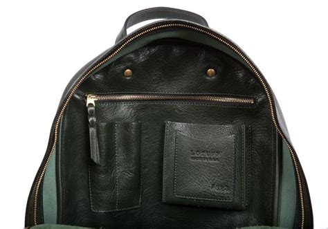 Leather Zipper Backpack Handmade Leather Bag · Lotuff Leather