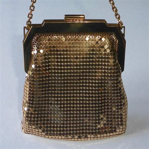 Whiting Davis Gold Metal Mesh Purse Original Box From Bejewelled On