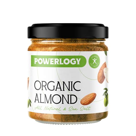 Powerlogy Organic Almond Cream 1×330 G Mandľový Krém