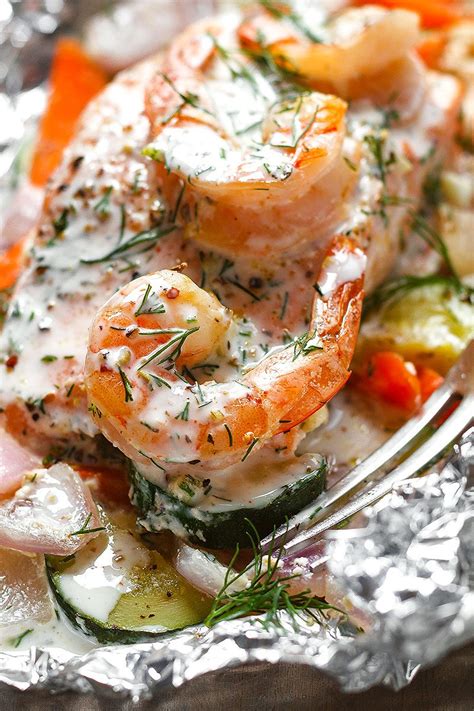 I cut down the cooking time since i had a few smaller fillets i was using. Creamy Shrimp and Salmon Foil Packets Recipe — Eatwell101