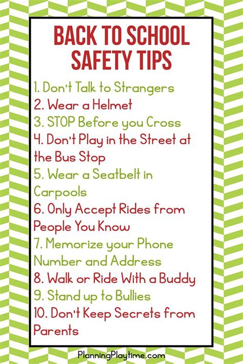 Safety Tips Every Kid Should Know Planning Playtime