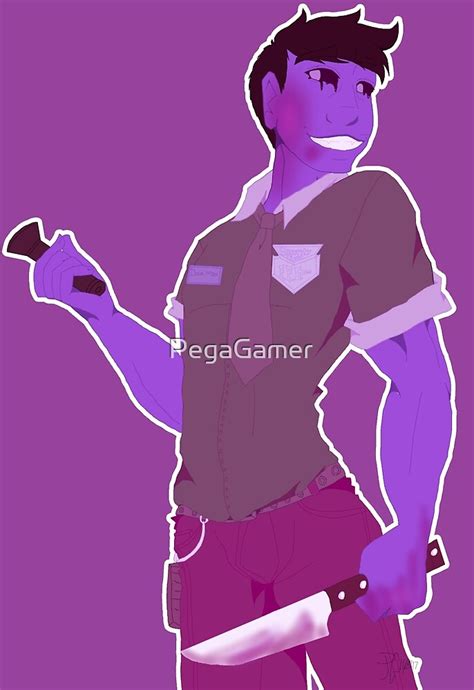 Fnaf Purple Guy By Pegagamer Redbubble
