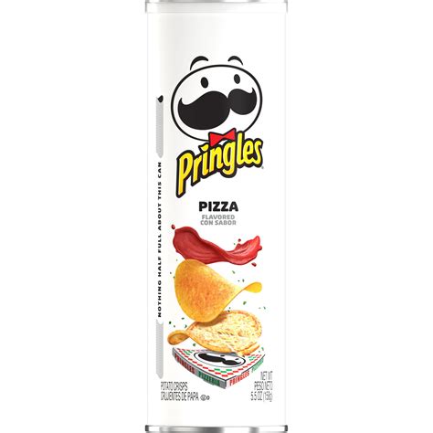 Pringles Potato Crisps Chips Pizza Flavored 55 Oz