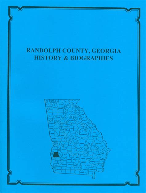 Randolph County Georgia History And Biographies Mountain Press And