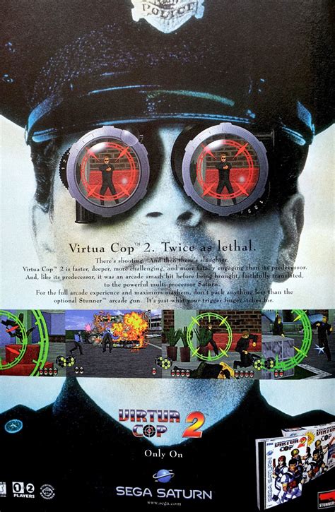 Retro Gaming Art Virtua Cop 2 For Sega Saturn 1997