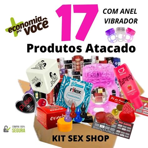 Kit Sex Shop Com 17 Produtos Sexy Atacado Erótico Sexo Sexyshop E Anel Estimulador De Clitóris